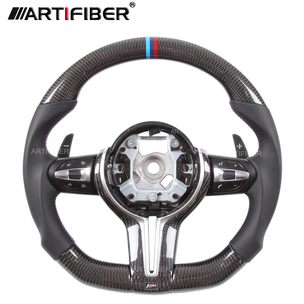 

Real Carbon Fiber Steering Wheel for BMW M Series 1 Series 2 Series F87 M2 F80 M3 F82 F83