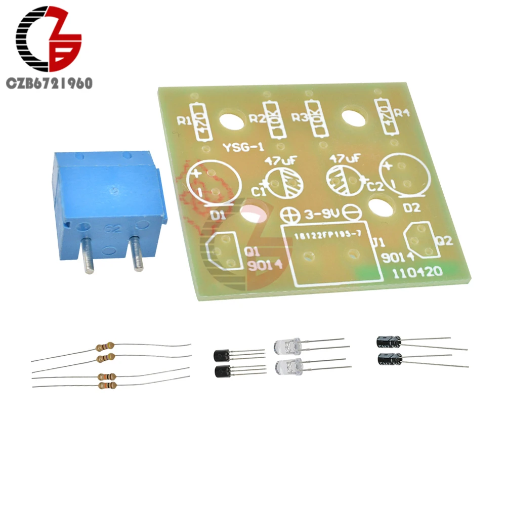 Печатная плата с сисветодиодный светодиодсветильник вспышкой 5 мм комплект