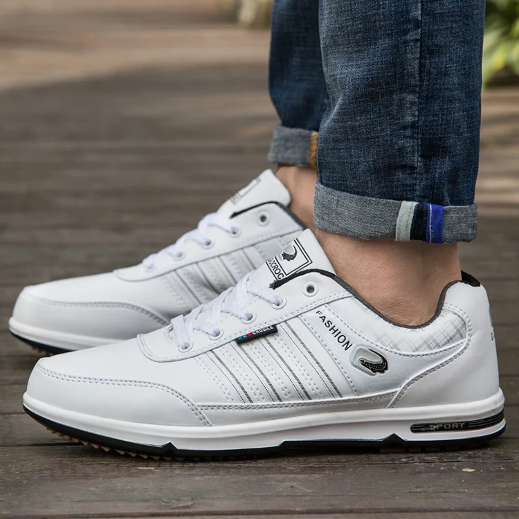 Spikeless Водонепроницаемый Гольф Мужская обувь размера плюс Спортивная прогулочная