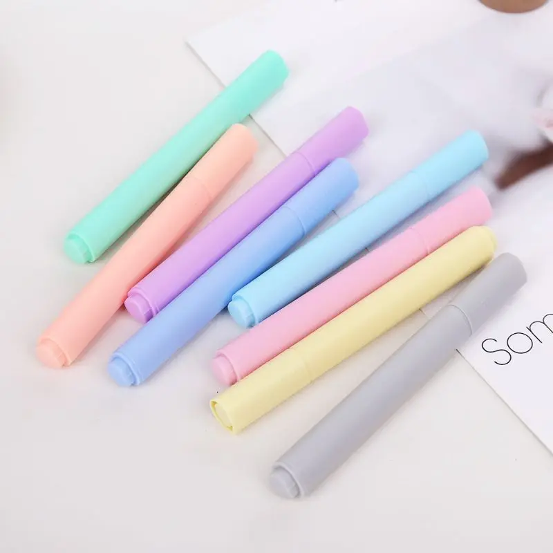 

8pcs/set Creative Fluorescent Pen Highlighter Pencil Candy Color Drawing Marker