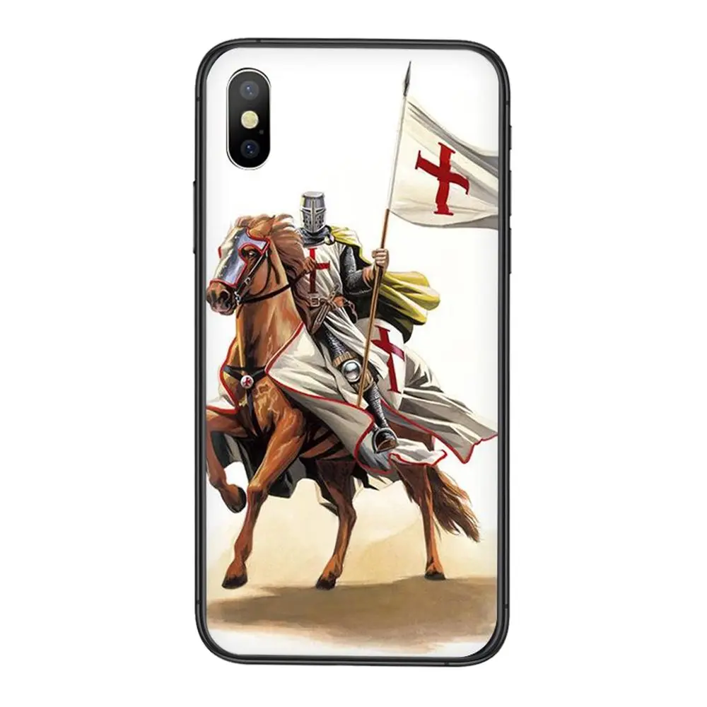 Вдохновляющий рыцарь Templar для Redmi K40 9C Nfc 9A 8A 7A K30S K30 Pro Plus 5G черный мягкий чехол