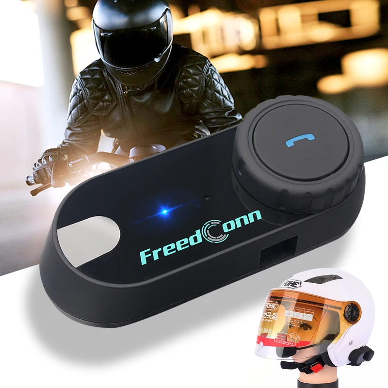 

FreedConn TCOM-VB 800M Motorcycle Bluetooth Intercom Helmet Headset Waterproof Intercommunicator Headphone FM 2 in 1 Headphone