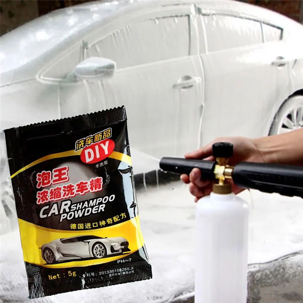 

1/5/10/20PCS Car Wash Powder Car Cleaning Shampoo Multifunctional Cleaning Tools Car Soap Powder Windshield Wash Accessories