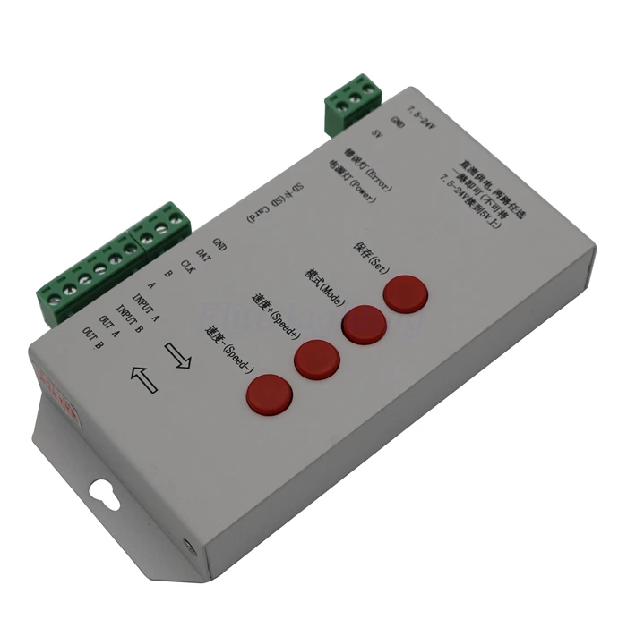 Стробое управление T1000S SD карта светодиодный контроль пикселей поддержка DMX512 WS2811