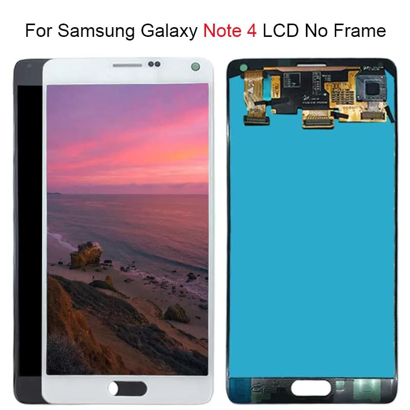 For Samsung Galaxy Note 4 Note4 N910C N910 N910A N910F LCD Display Touch Screen Digitizer Assembly Replace Tested