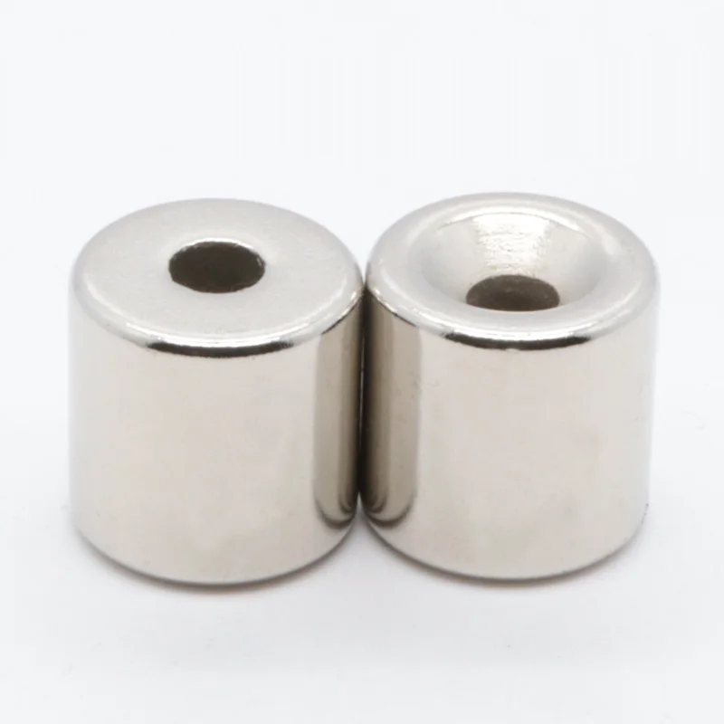

10Pcs 20x20 mm Hole 6mm Super Strong Round Neodymium Magnets Countersunk Ring Rare Earth Powerful Magnet NdFeB Magnetic