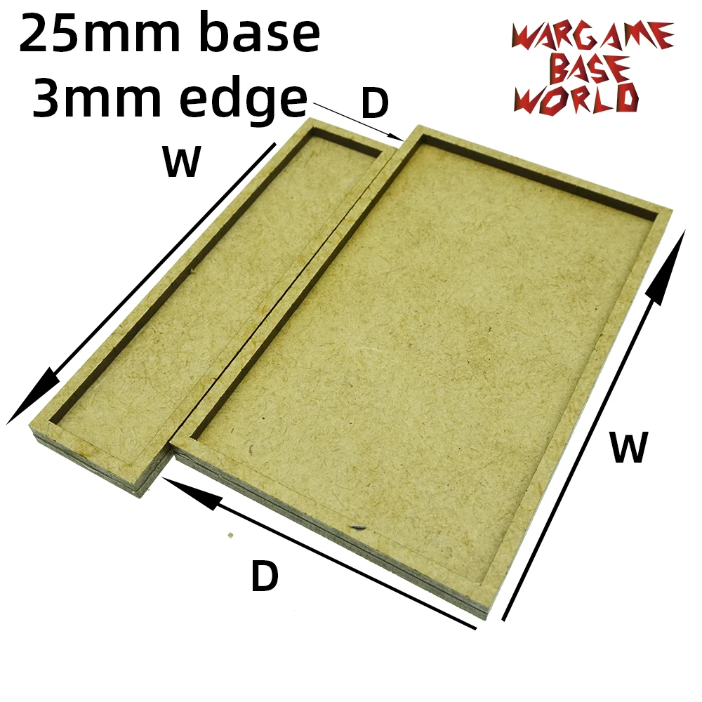 Wargame Base World MDF wargame механизм лоток 25 мм основания с 3 краем|Наборы для сборки