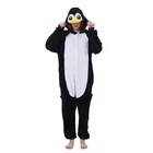 Кигуруми Костюм пингвина Детская Пижама взрослая комбинезон с животными женские мужские пижамы с капюшоном кегуруми фланелевые пижамы