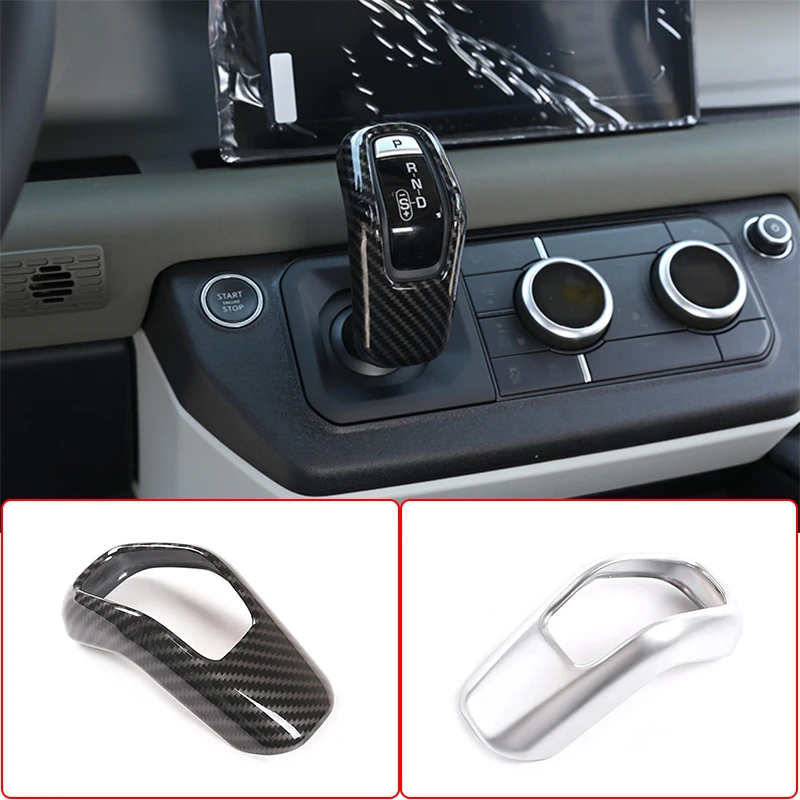 

For Land Rover Defender 110 Defender 130 2020 ABS Auto Gear Shift Head Cover Trim Frame Garnish Sticker Accessories Car Styling