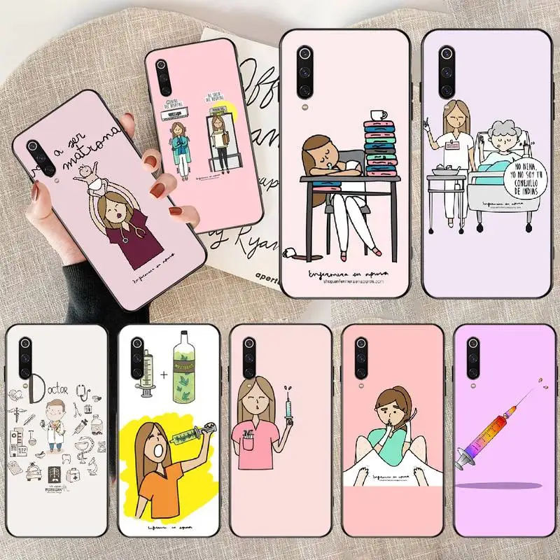 Я Испания мультфильм медицина медсестра матовый новоприбывшие для телефона