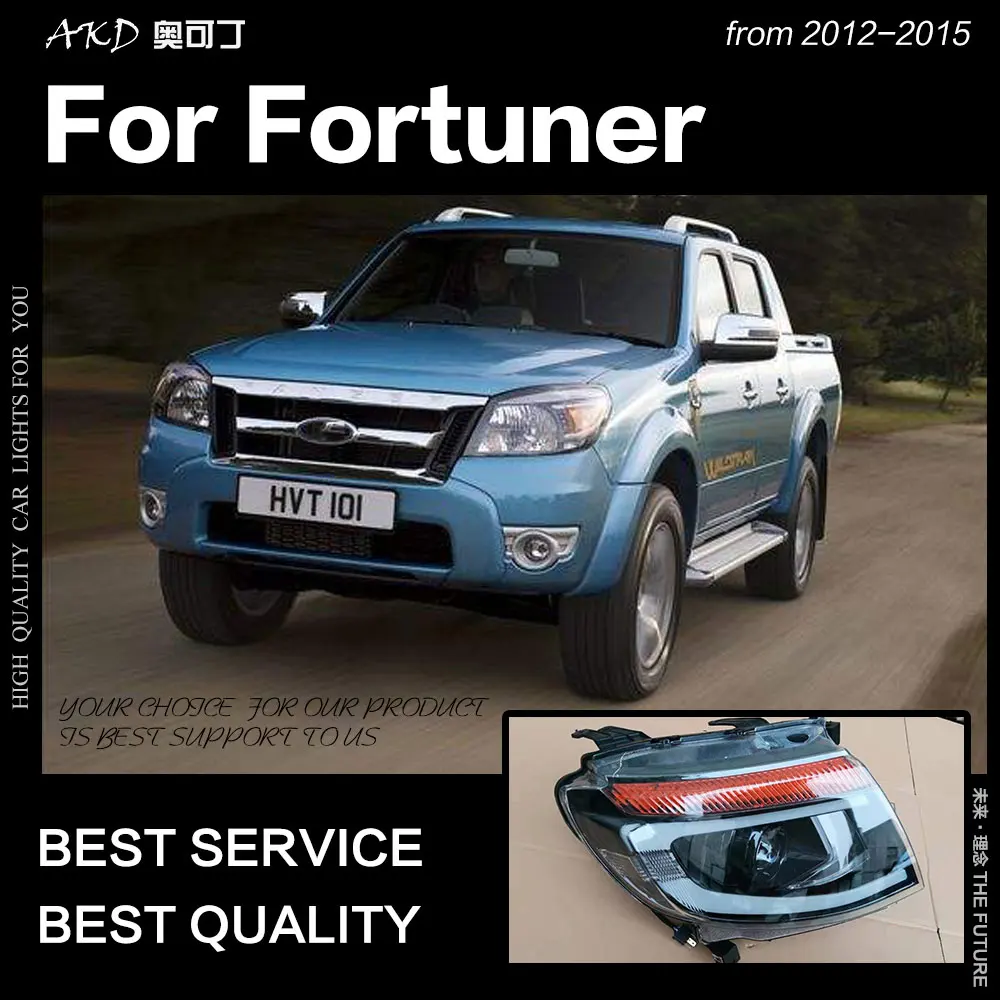 АКД Автомобиль Стайлинг фара для Ford Ranger фары 2012- Ranger T6 светодиодный светодиодные дневные ходовые огни на передних фарах Hid Bi Xenon авто аксессуары