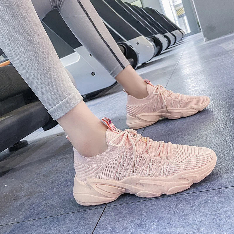 Cool Tenis Mujer 2021 Tennis Shoes for Woman New Breathable Brand Sneakers Platform Chaussure Femme Deportivas Jogging Trainers