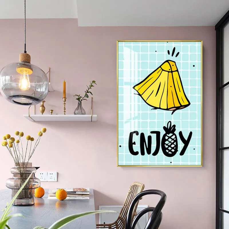 Мятные плакаты с макаронами рамка настенная художественная печать картина