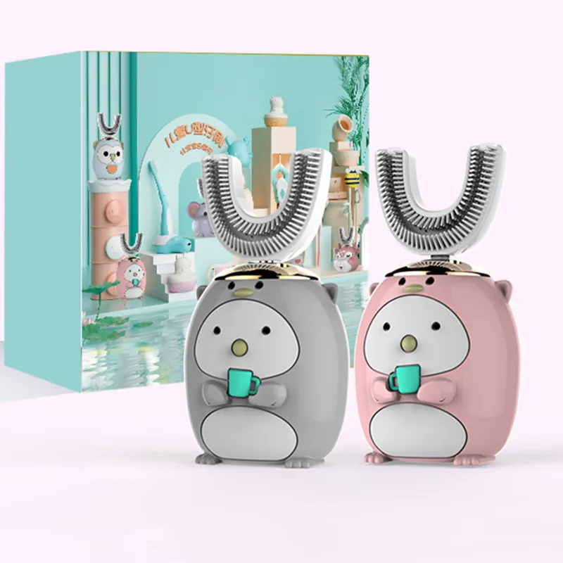 Электрическая зубная щетка для детей умная U-образной формы 360 градусов