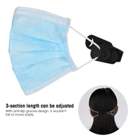 10pcsbag adjustable mouth muffle ear extension hook grips buckle for adult child hook anti slip mouth silicone rope extension