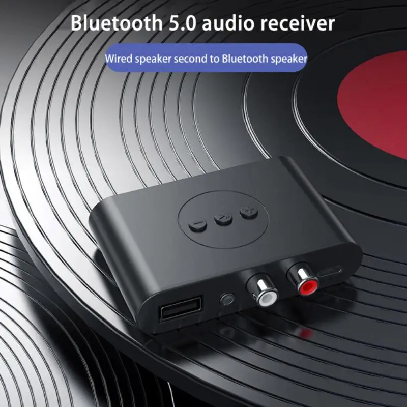 Приемник NFC Bluetooth 5 0 3 мм два аудиопорта RCA беспроводной адаптер портативный