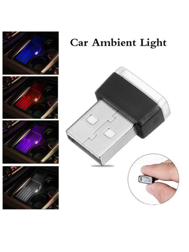 

Car Mini USB LED Ambient Light for Car Interior Decoration Neon Lamp Atmosphere Ambient Projector USB Auto Decoration Led