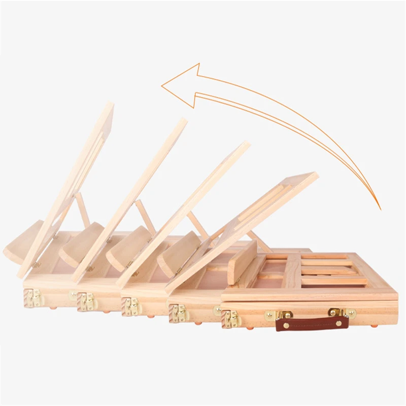 Мольберт для рисования деревянный с ящиком товары рукоделия | Канцтовары офиса и