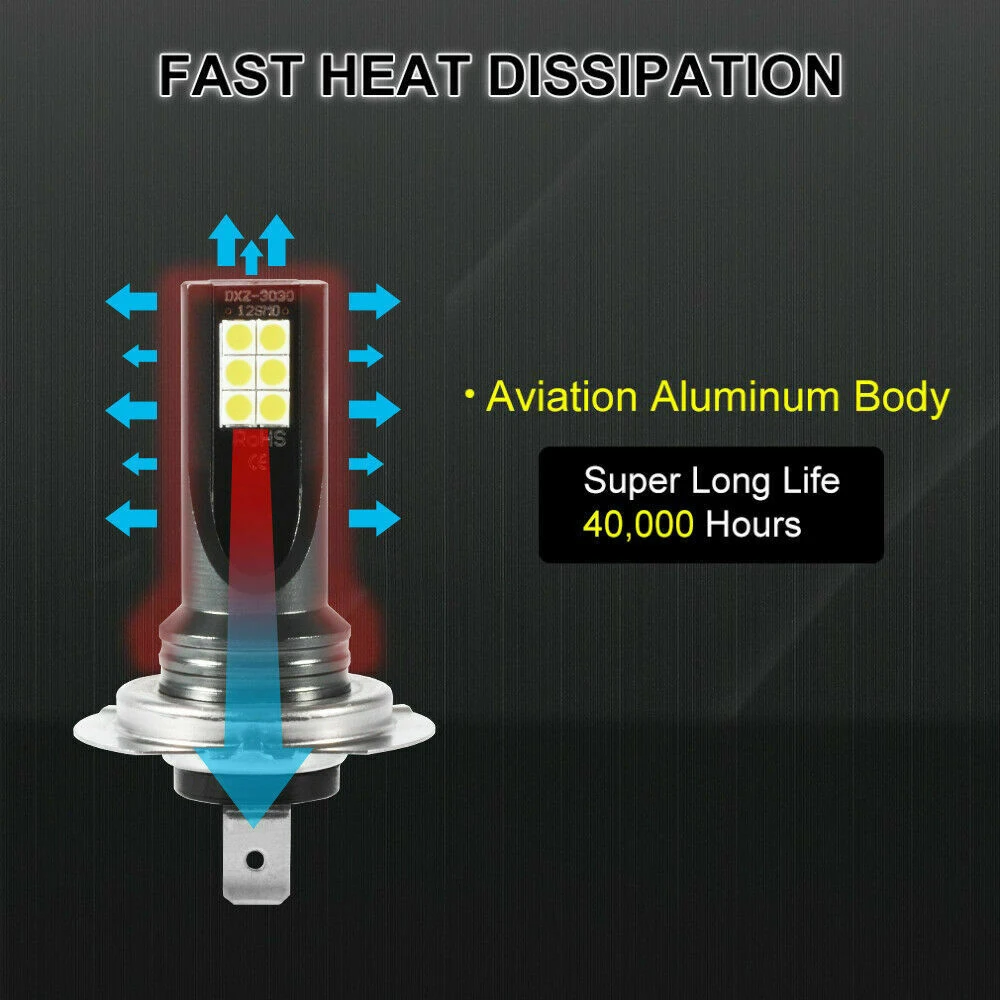 Светодиодсветодиодный противотуманные фары H4 9003 HB2 дальнего света 50 Вт дневные