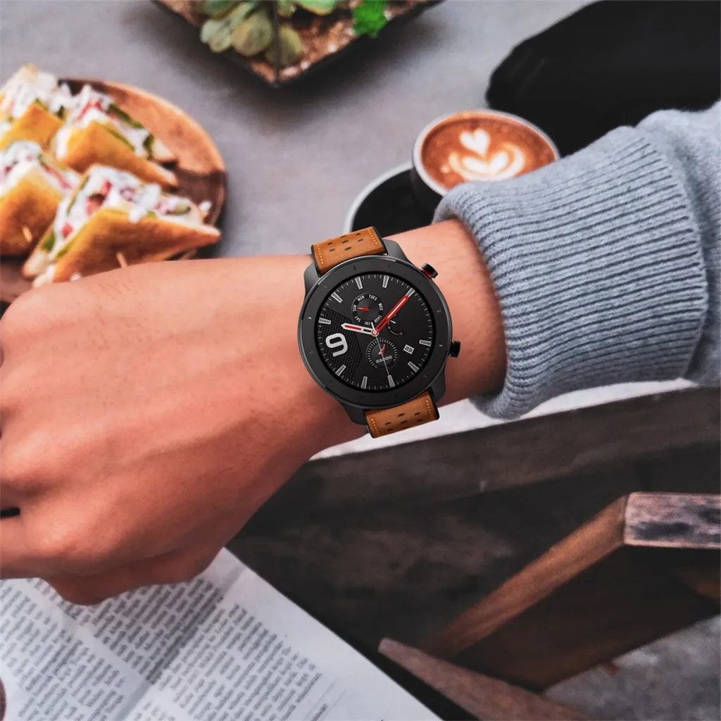 CARPRIE 2019 новые кожаные сменные часы ремешок для AMAZFIT GTR Смарт-часы 42 мм Aug14 |