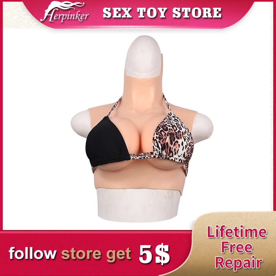 Силиконовая грудь для трансвеститов с D чашкой| |