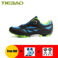 tiebao mountain bike shoes men sapatilha ciclismo mtb spd cleats cycling sneakers breathable self locking riding bicycle shoes