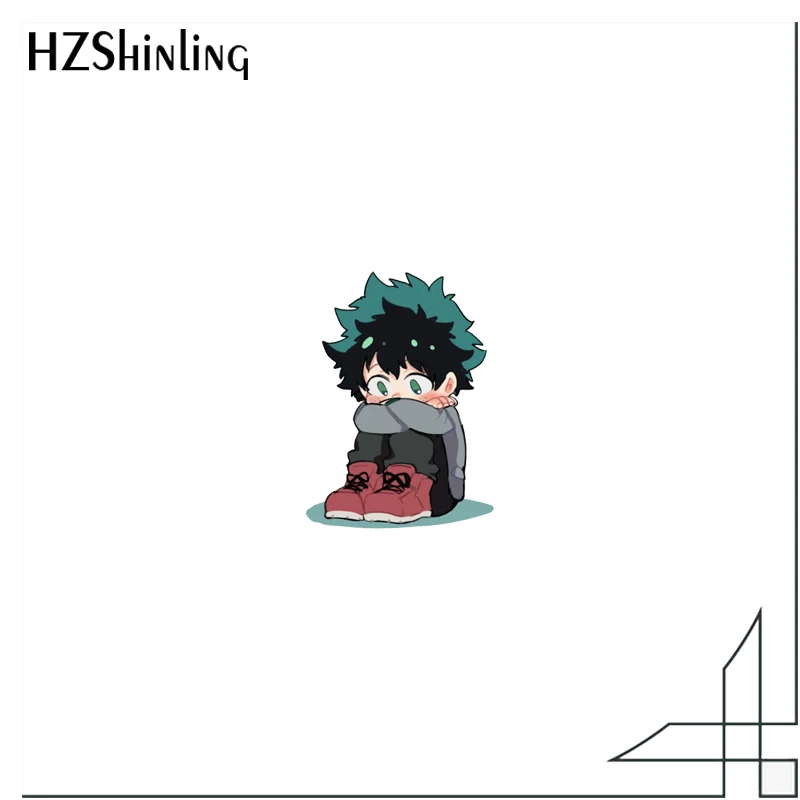Deku zuku midoriya аниме мой герой Академия акрил значок булавки на лацканы смола