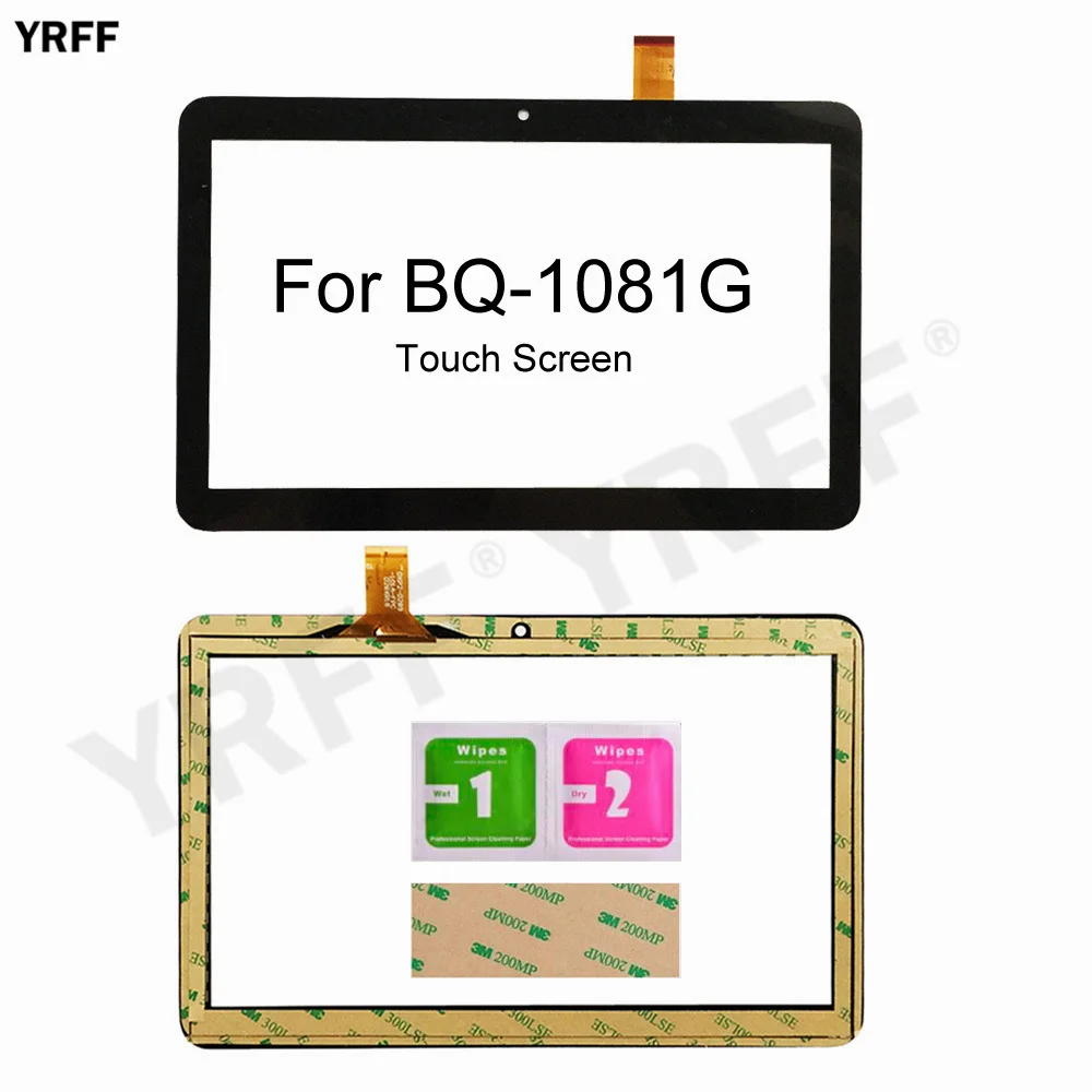 

Сенсорный экран Экран для BQ BQ-1081G Грейс 3G сенсорный Экран планшета Стекло Панель l Замена сборки Запчасти 10,1 ''3 м клей