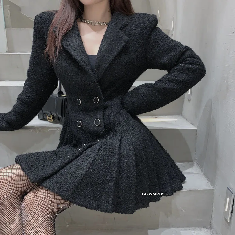 

Korean Autumn Elegant Double-breasted Women Blazers Long Sleeve Spring Female Suit Jackets Office Ladies Suit Blazer 2021