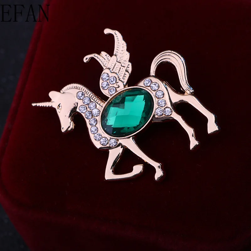 Эмалированные Броши счастливая лошадь для женщин и мужчин Стразы в виде животных