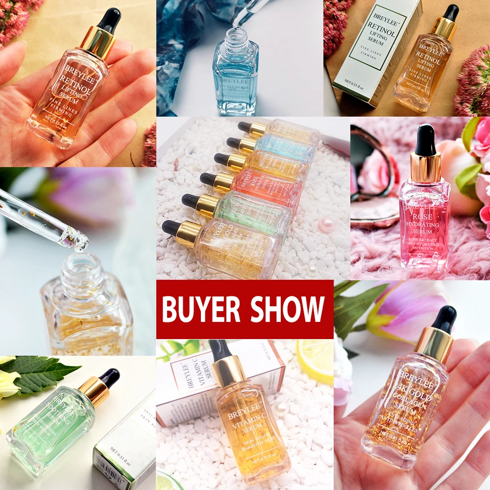 

BREYLEE Vitamin C Serum 2pcs Whitening Brighten Lifting Firming Fade Dark Spots Moisturizing Anti-Aging Wrinkle Face Skin Care