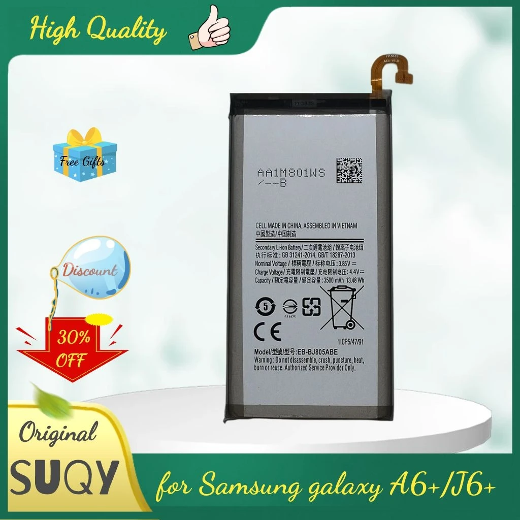 

Аккумулятор 3500 мА · ч для Samsung A6 Plus, A6 +, A605, A6058, J805 EB-BJ805ABE