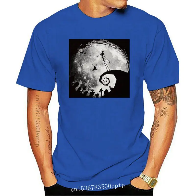 

Мужская футболка с принтом кошмар луна, 2021 хлопок