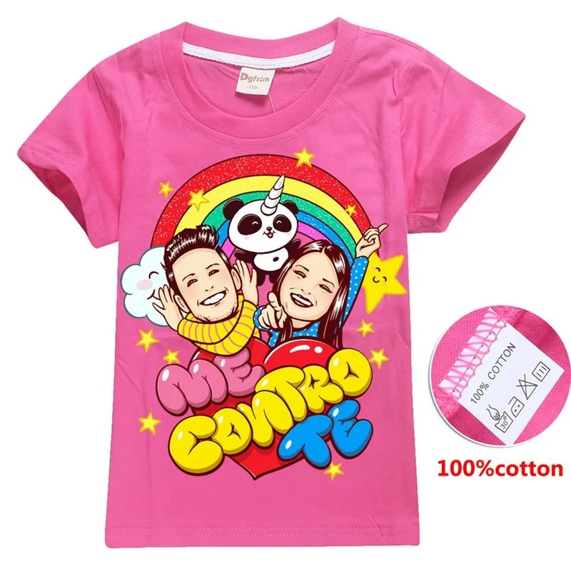 

Sweet ME CONTRO TE Cartoon T-Shirts Children Clothing Kids Baby Boy Clothes Shirts for Teenage Girls Cotton T Shirt Vestiti