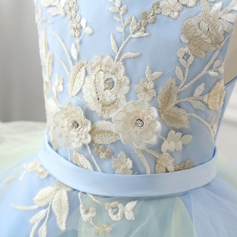 Одежда для маленьких девочек нарядные платья детская Платье с цветочным узором