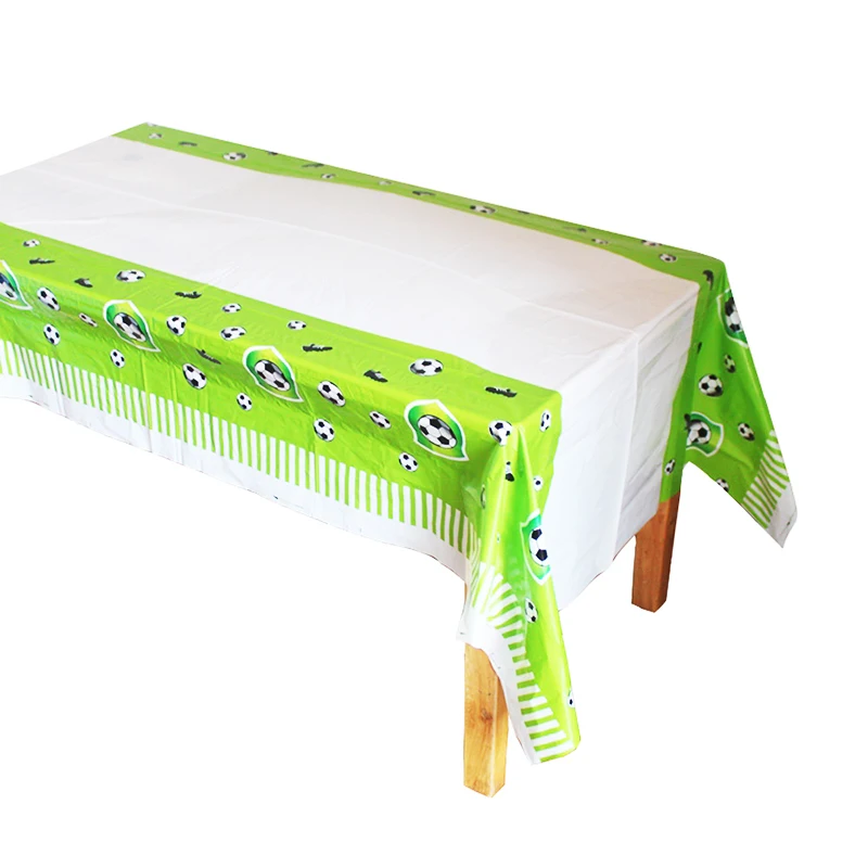 Tablecover 1pc Футбольная цель коробочка для конфет на вечеринку Квадратная тарелка салфетки флаг для футбола вечерние украшения Детские сувениры с днем рождения вечерние принадлежности - Цвет: Tablecover 1pc