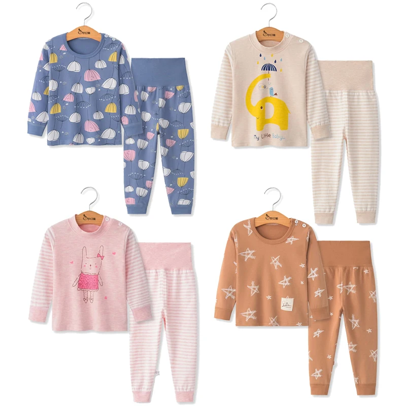 

Children Pajamas 2pc Long Sleeve Cartoon Kids Sleepwear Baby Girl Clothes Sleep Suits Autumn Cotton Child Pyjamas Boy Nightwear