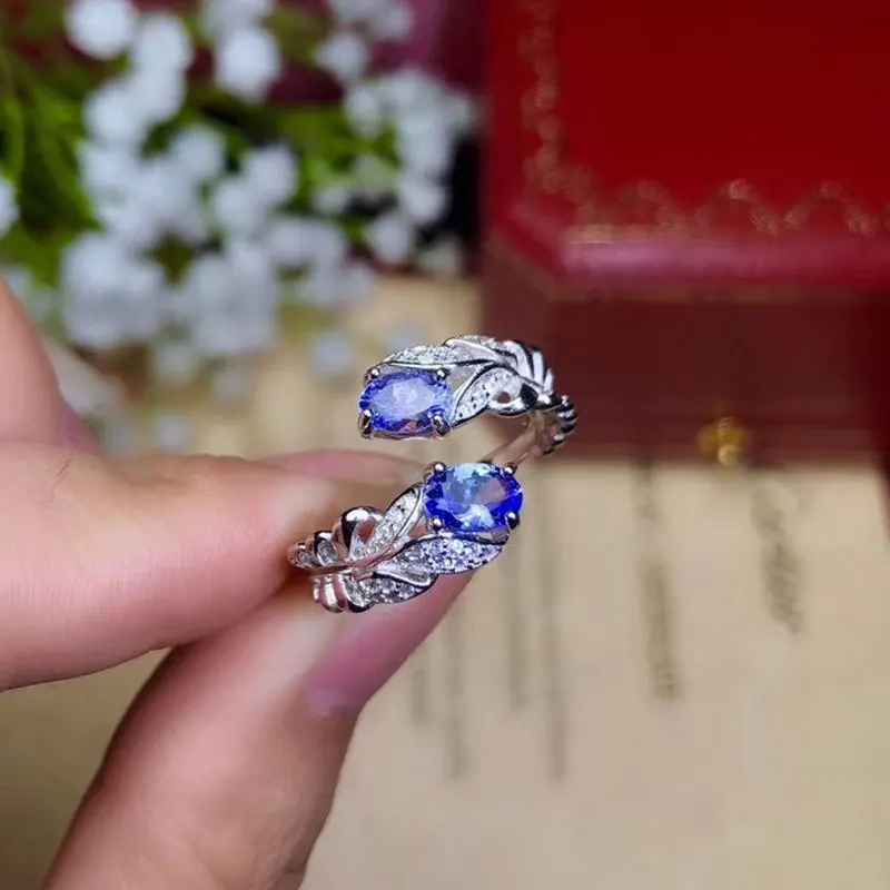 CoLife ювелирные изделия из танзанита элегантное серебряное кольцо с натуральным