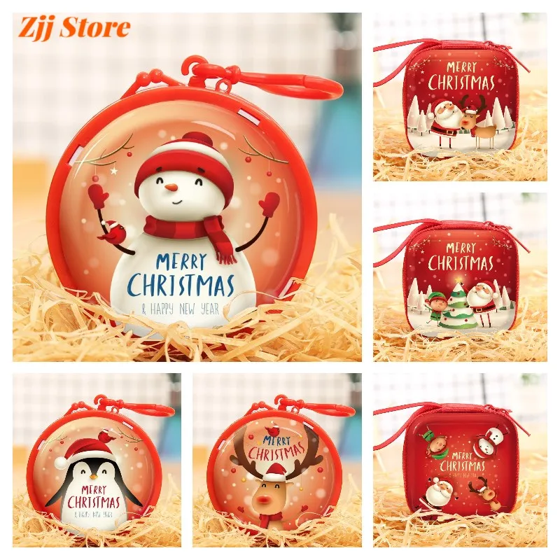 Новинка Рождественская сумка для хранения брелок ключей Женский кошелек с милым