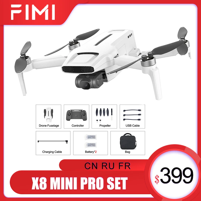 FIMI X8 мини-Дрон 4K HD 3-осевой карданный Дрон с камерой Wi-Fi 5G GPS 8 км 30 минут