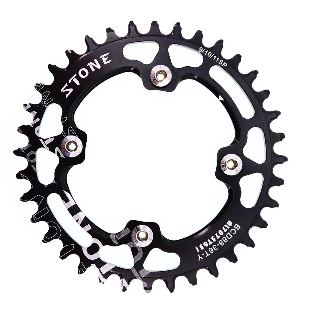 Каменная круглая цепь 88 BCD для Shimano M985 32t 34t 36t 38t 40t 42 44 46 48T MTB велосипедная цепь зубчатая пластина 88bcd