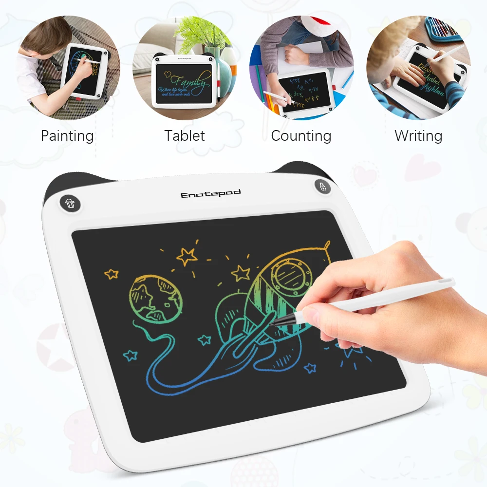 Enotepad 9 дюймов планшет для рисования 1 шт./компл. доска письма с ЖК коврик защиты