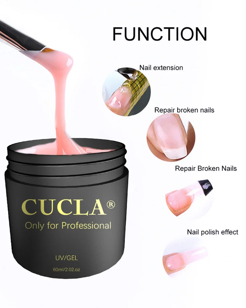 

Quick Building Gel Nail Extension Gel Nail Model Phototherapy Gel UV Glue Crystal Extension Gel Nail Art Prolong Forms 65mlTSLM1