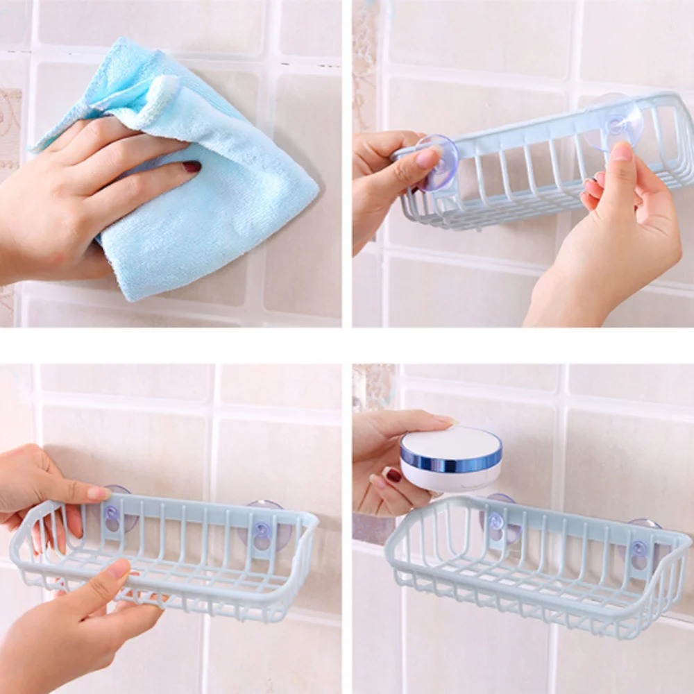 Многофункциональный прочный держатель на присоске для губки мытья посуды