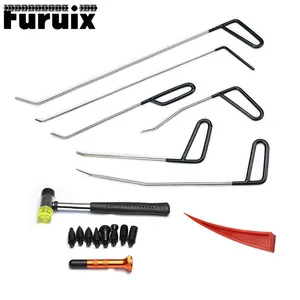 Крюк для стержней, инструмент для ремонта вмятин без покраски, набор инструментов для удаления вмятин на автомобиле, молоток от града удаление вмятин, набор инструментов с красным клином