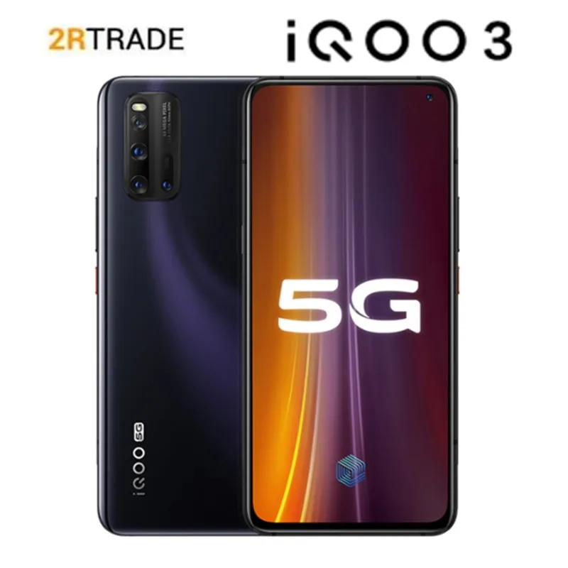 Vivo iQOO 3 Snapdragon 865 6 44 &quotSuper AMOLED 5G мобильный телефон 4440 мА/ч 55 Вт тире зарядки 12 Гб 128 UFS 1