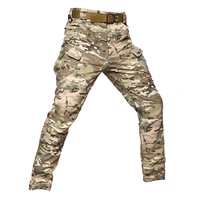 winter thick soft shell tactical pants men camouflage waterproof warm cargo pants many pockets military trousers plus size 5xl