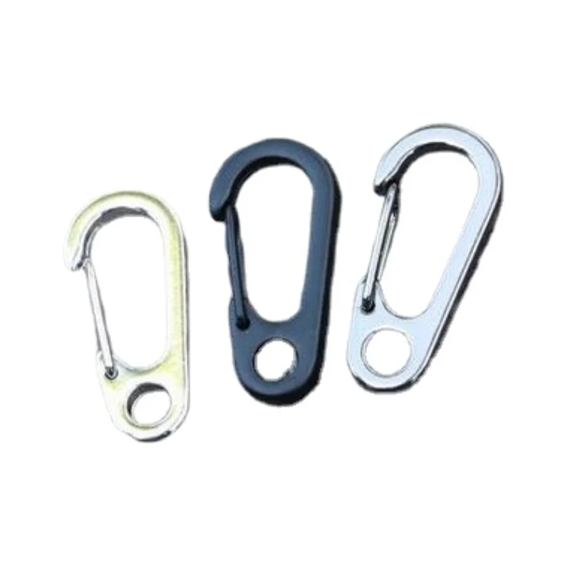 

5Pcs/Lot D1 Mini Tactical Spring Carabiner D Shaped Paracord Buckle EDC Backpack Clasp Snap Hook Keychain Water Bottle SF Clip