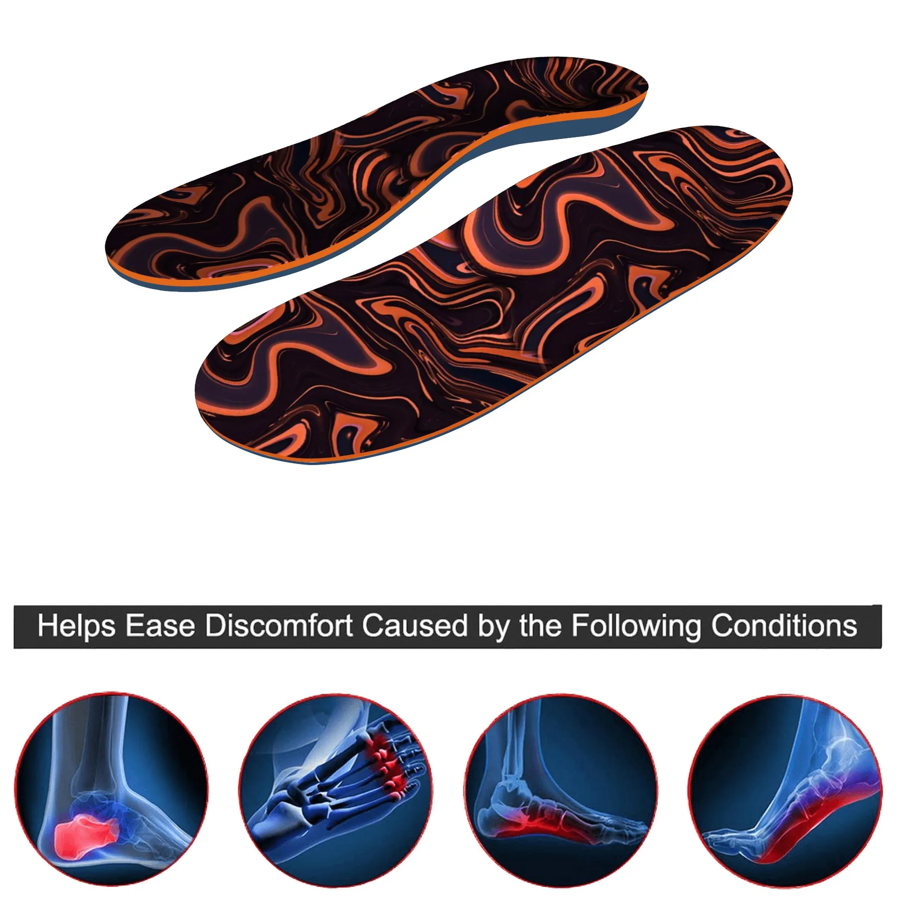 Foot Protection Insole Promote Blood Circulation Sports Arch For Pain Relief Gentleman Shoes | Обувь