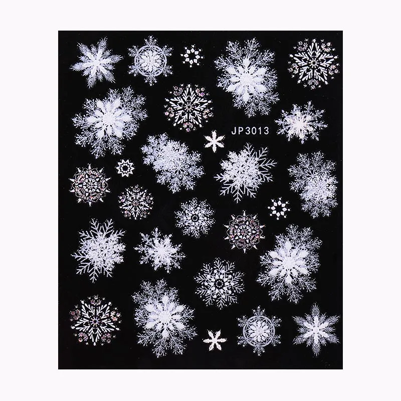 1 шт. 5D наклейки для ногтей с лазерным эффектом цветы бабочки леопардовые клейкие